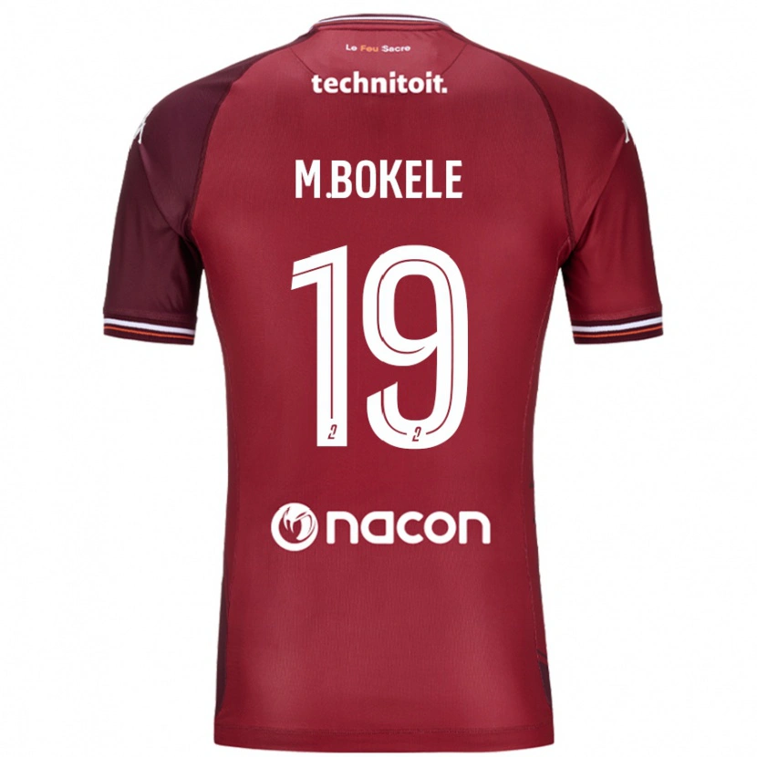Danxen Kinder Morgan Bokele #19 Rot Granata Heimtrikot Trikot 2024/25 T-Shirt