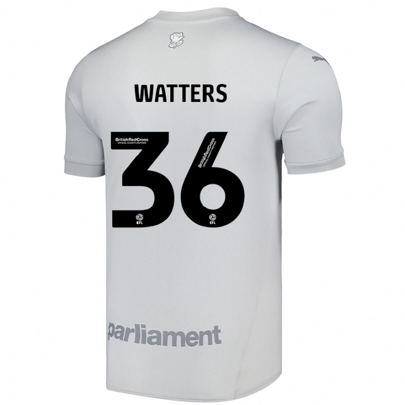 Danxen Kinder Max Watters #36 Silbergrau Auswärtstrikot Trikot 2024/25 T-Shirt