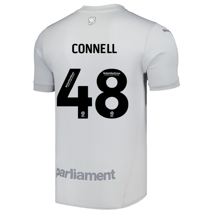 Danxen Kinder Luca Connell #48 Silbergrau Auswärtstrikot Trikot 2024/25 T-Shirt