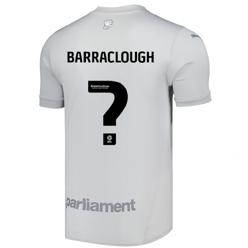 Danxen Kinder Louisa Barraclough #0 Silbergrau Auswärtstrikot Trikot 2024/25 T-Shirt