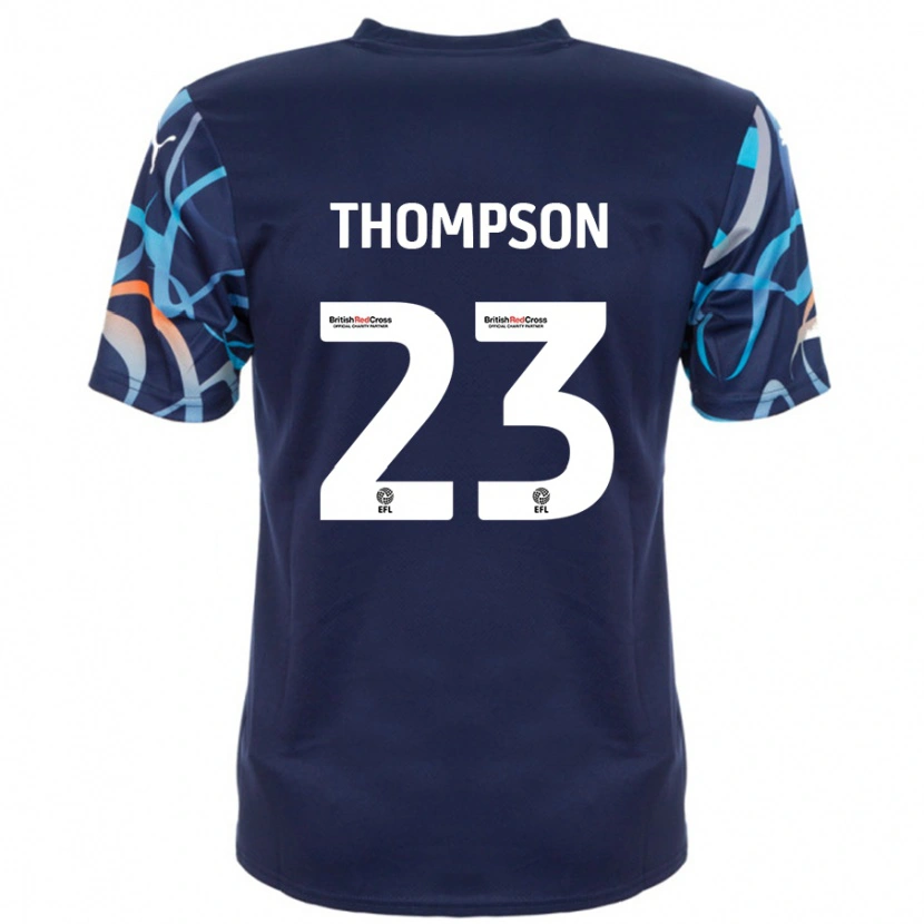 Danxen Kinder Dominic Thompson #23 Marineblau Auswärtstrikot Trikot 2024/25 T-Shirt