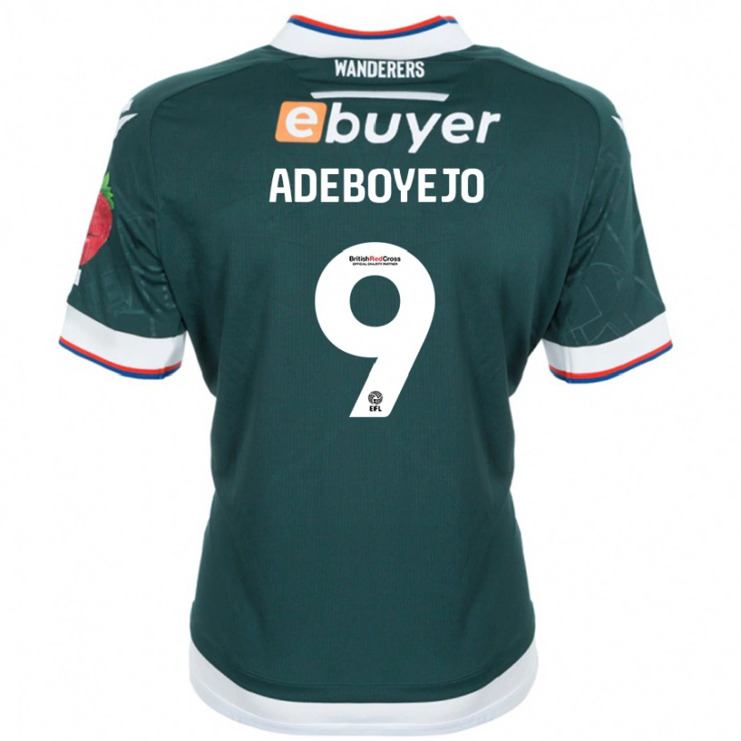 Danxen Kinder Victor Adeboyejo #9 Dunkelgrün Auswärtstrikot Trikot 2024/25 T-Shirt