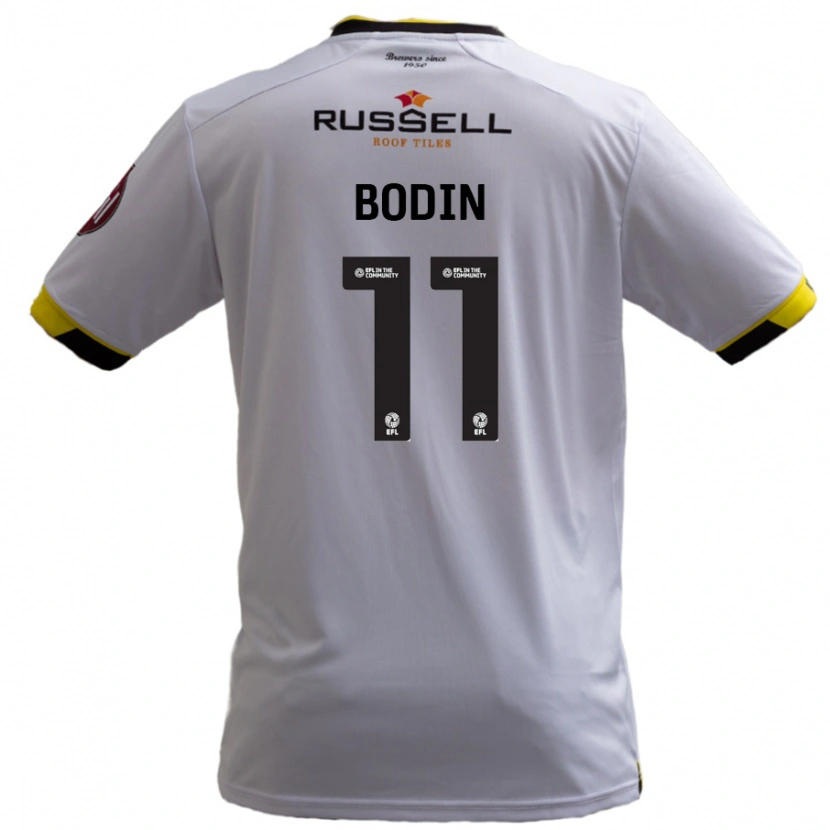 Danxen Kinder Billy Bodin #11 Weiß Auswärtstrikot Trikot 2024/25 T-Shirt
