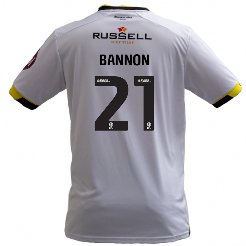 Danxen Kinder Alex Bannon #21 Weiß Auswärtstrikot Trikot 2024/25 T-Shirt