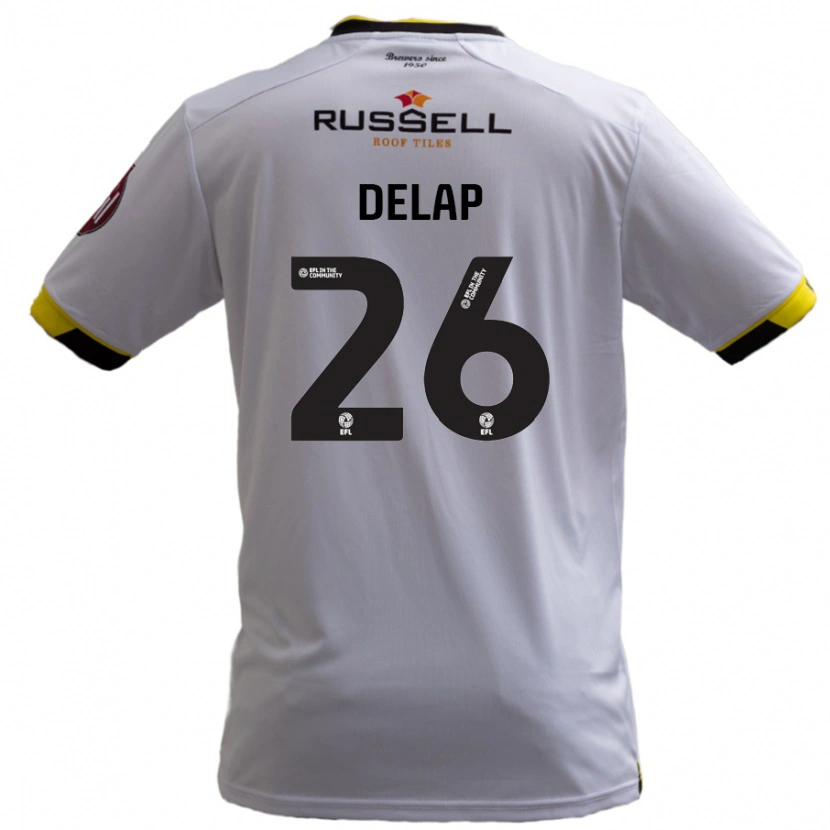 Danxen Kinder Finn Delap #26 Weiß Auswärtstrikot Trikot 2024/25 T-Shirt