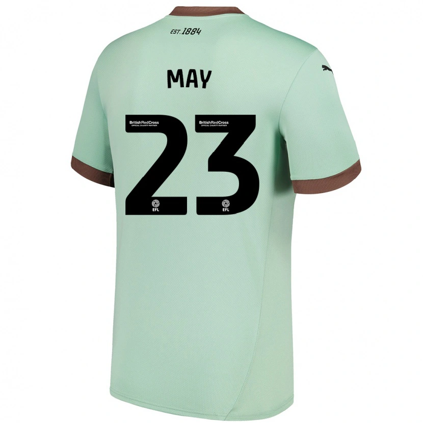 Danxen Kinder Rebecca May #23 Blassgrün Auswärtstrikot Trikot 2024/25 T-Shirt