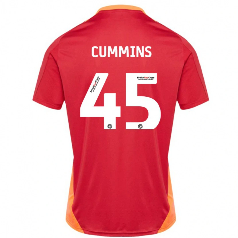 Danxen Kinder Charlie Cummins #45 Blau Cremeweiß Auswärtstrikot Trikot 2024/25 T-Shirt