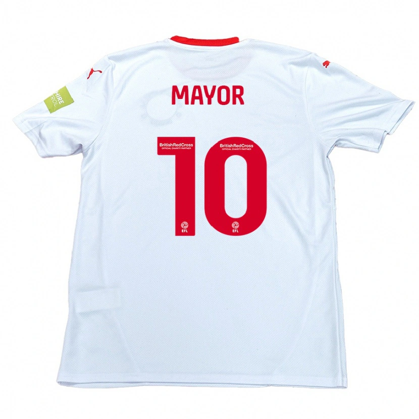 Danxen Kinder Danny Mayor #10 Weiß Auswärtstrikot Trikot 2024/25 T-Shirt