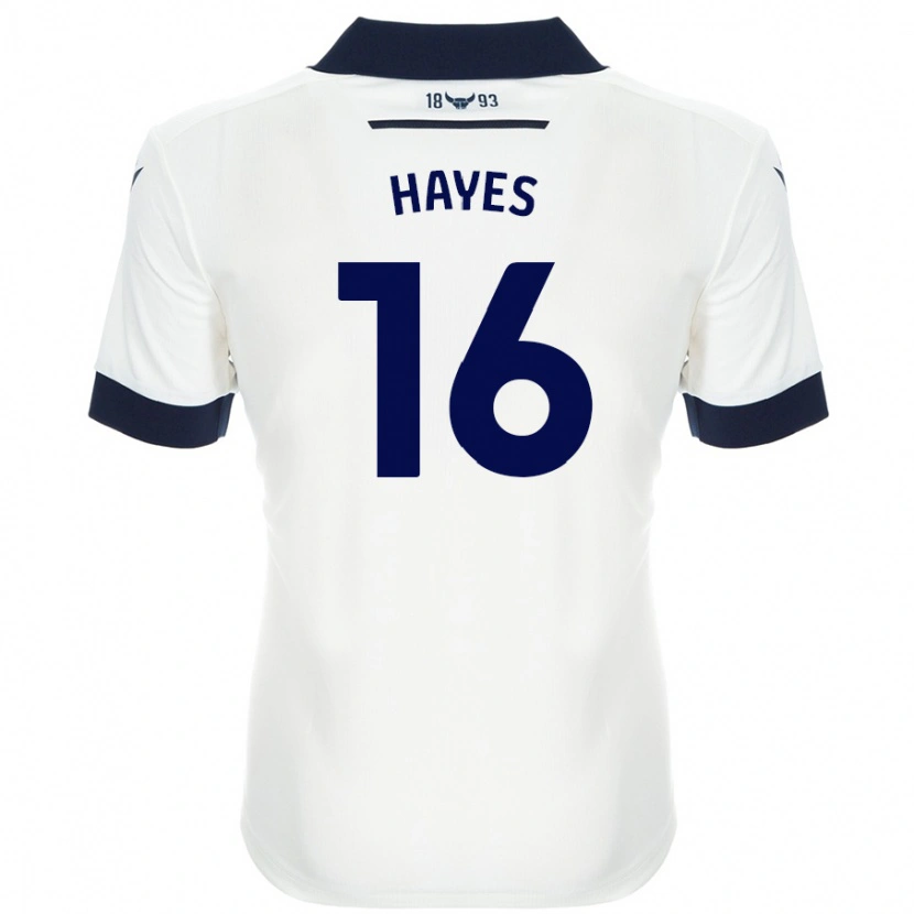 Danxen Kinder Georgia Hayes #16 Weiß Marineblau Auswärtstrikot Trikot 2024/25 T-Shirt