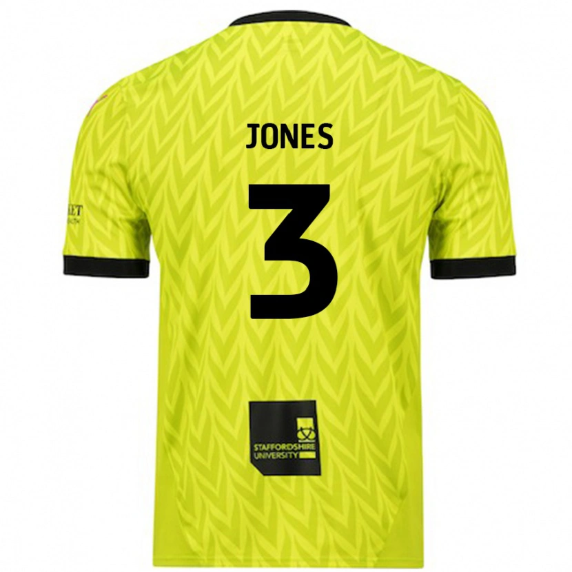 Danxen Kinder Dan Jones #3 Fluoreszierend Grün Auswärtstrikot Trikot 2024/25 T-Shirt