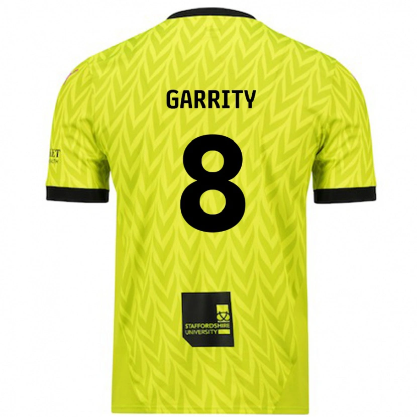 Danxen Kinder Ben Garrity #8 Fluoreszierend Grün Auswärtstrikot Trikot 2024/25 T-Shirt
