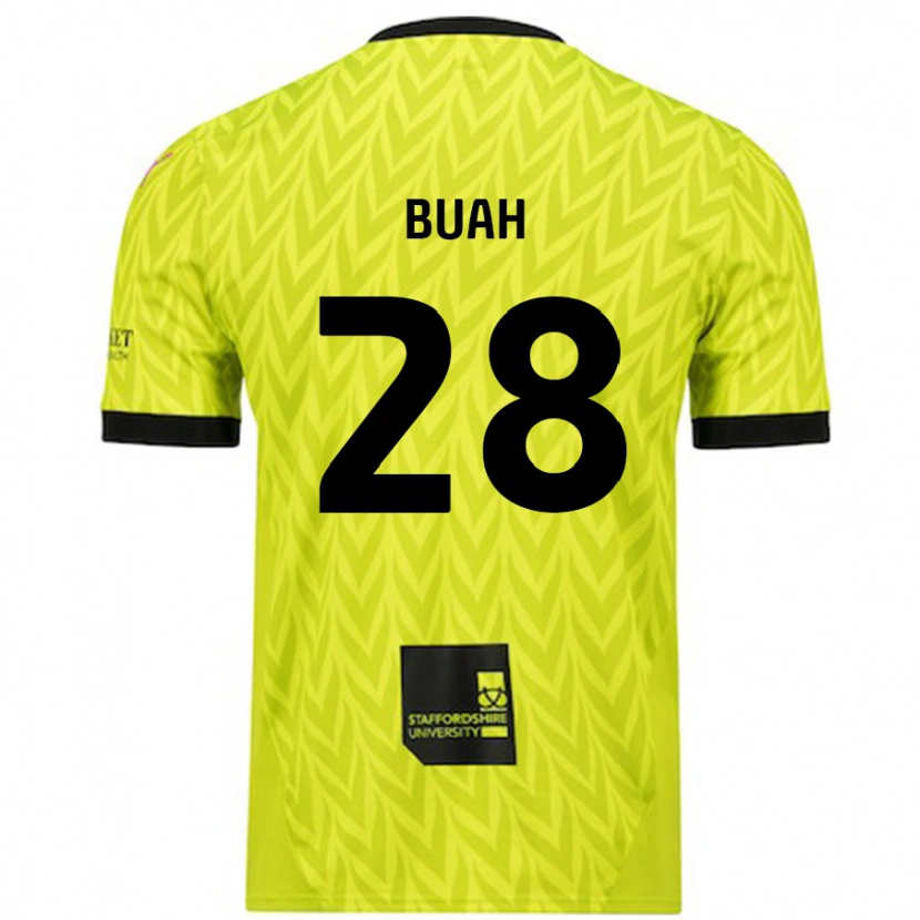 Danxen Kinder Andrew Buah #28 Fluoreszierend Grün Auswärtstrikot Trikot 2024/25 T-Shirt