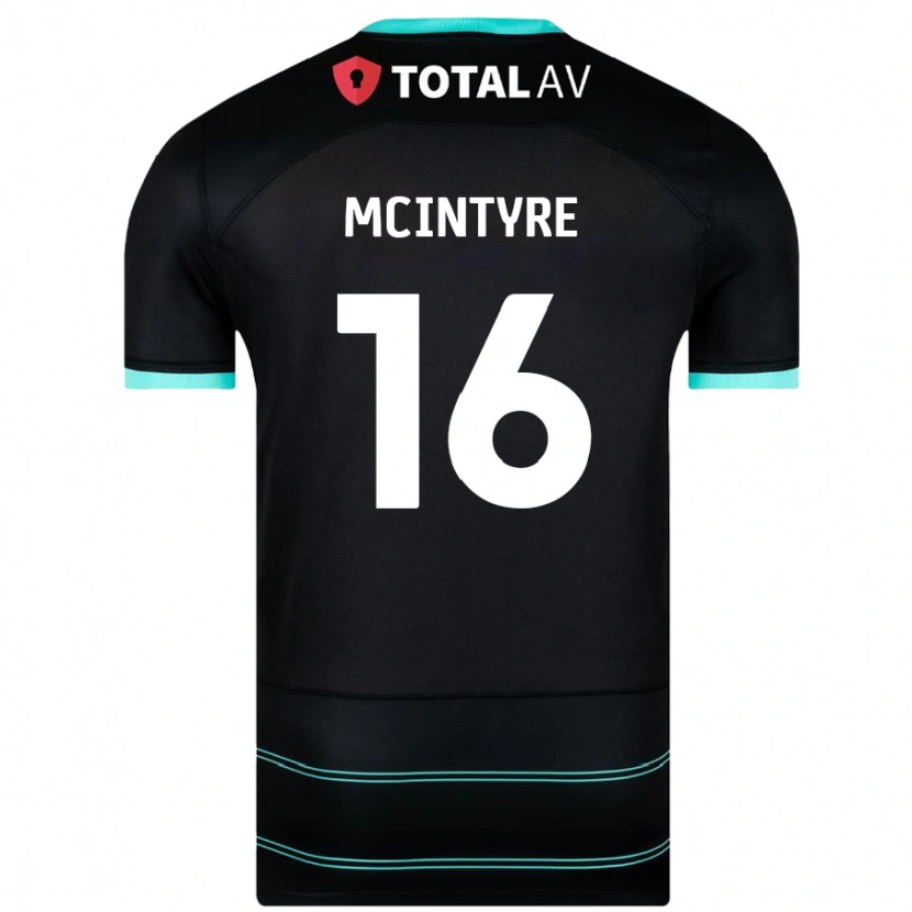 Danxen Kinder Tom Mcintyre #16 Schwarz Auswärtstrikot Trikot 2024/25 T-Shirt