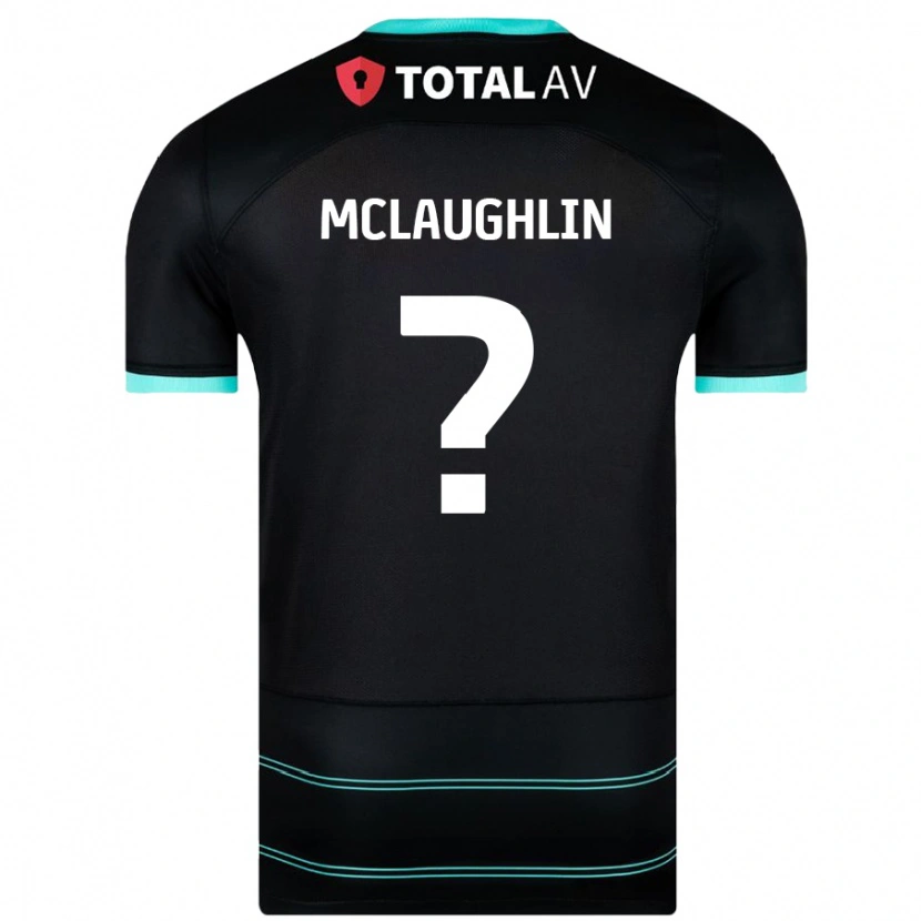 Danxen Kinder Erin Mclaughlin #0 Schwarz Auswärtstrikot Trikot 2024/25 T-Shirt