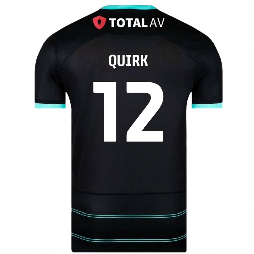 Danxen Kinder Sophie Quirk #12 Schwarz Auswärtstrikot Trikot 2024/25 T-Shirt