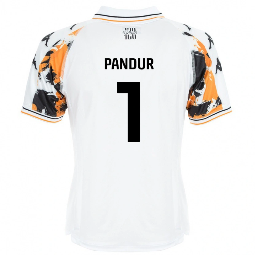 Danxen Kinder Ivor Pandur #1 Weiß Auswärtstrikot Trikot 2024/25 T-Shirt