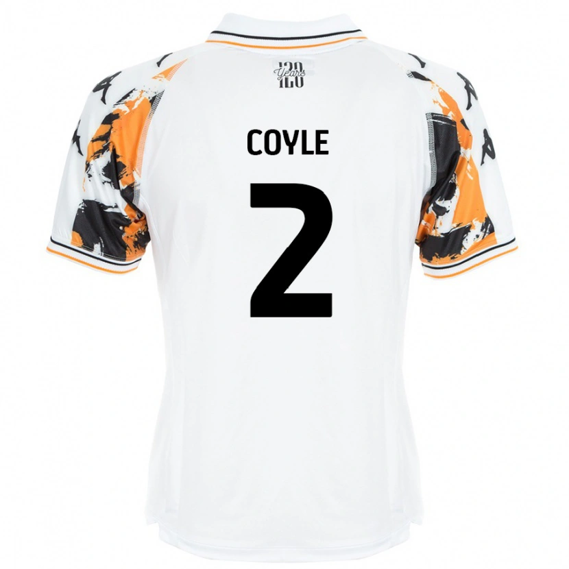 Danxen Kinder Lewie Coyle #2 Weiß Auswärtstrikot Trikot 2024/25 T-Shirt