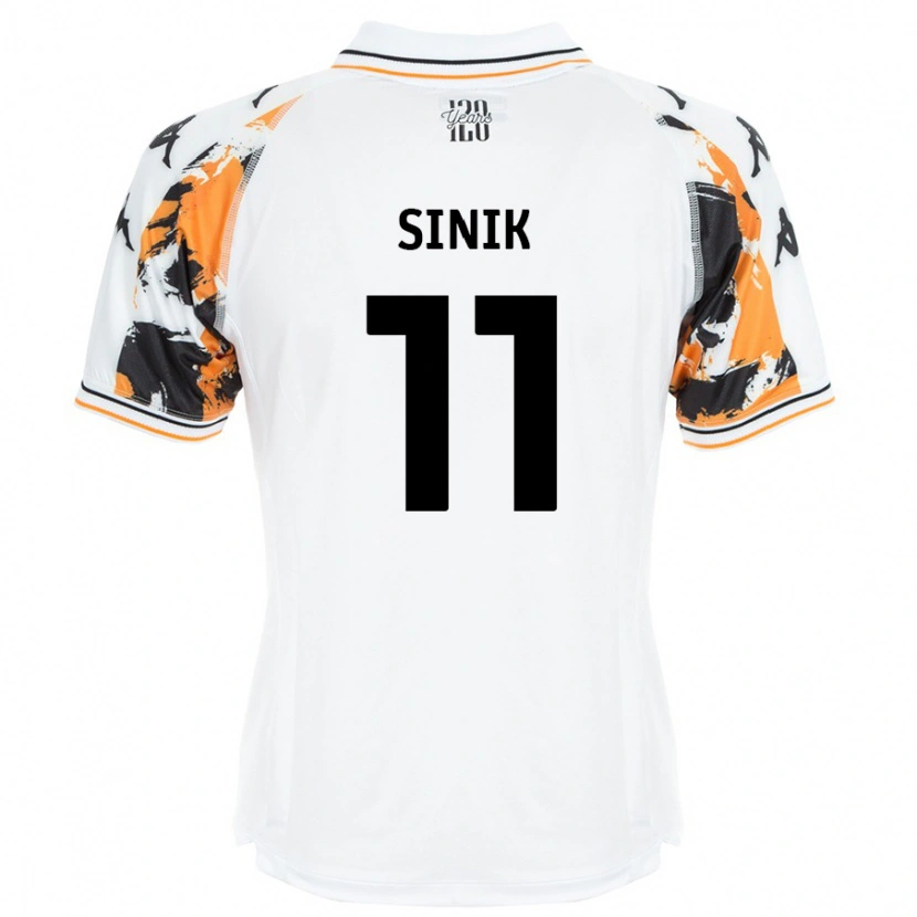 Danxen Kinder Doğukan Sinik #11 Weiß Auswärtstrikot Trikot 2024/25 T-Shirt