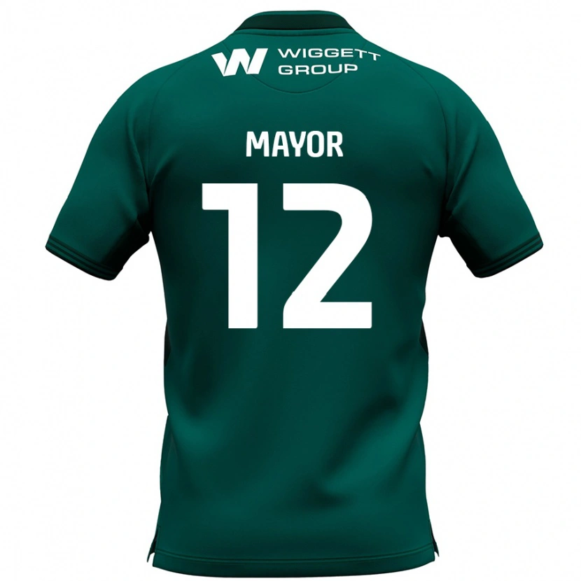 Danxen Kinder Adam Mayor #12 Grün Auswärtstrikot Trikot 2024/25 T-Shirt