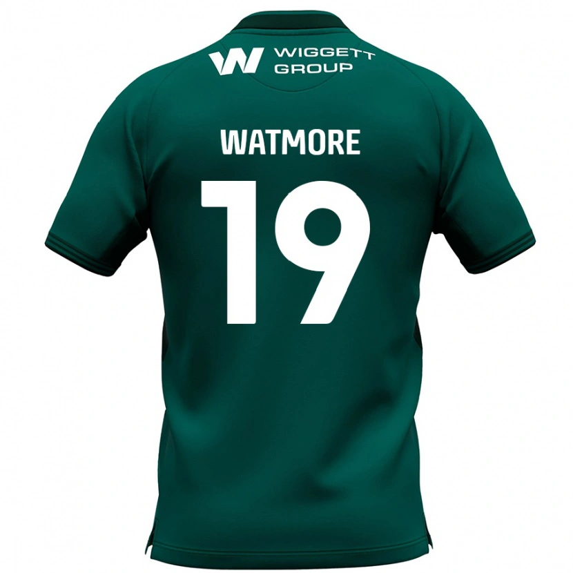 Danxen Kinder Duncan Watmore #19 Grün Auswärtstrikot Trikot 2024/25 T-Shirt
