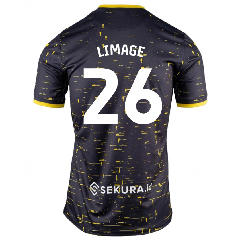 Danxen Kinder Felicity Limage #26 Schwarz Gelb Auswärtstrikot Trikot 2024/25 T-Shirt