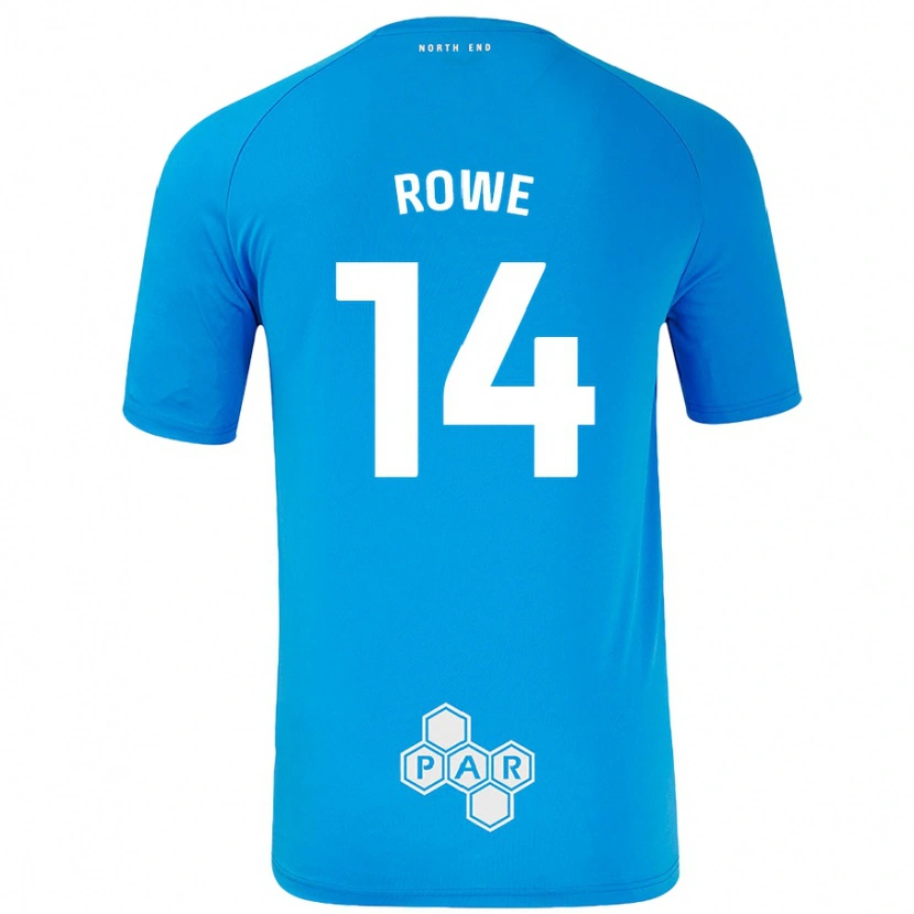 Danxen Kinder Sasha Rowe #14 Himmelblau Auswärtstrikot Trikot 2024/25 T-Shirt