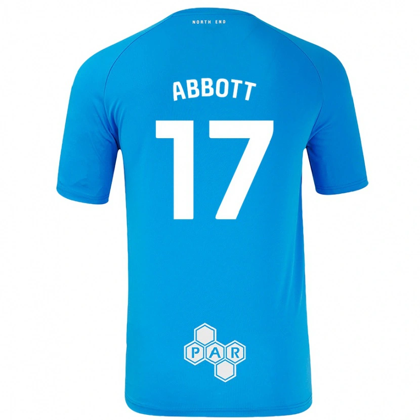 Danxen Kinder Becky Abbott #17 Himmelblau Auswärtstrikot Trikot 2024/25 T-Shirt