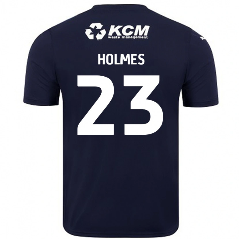 Danxen Kinder Jack Holmes #23 Marineblau Auswärtstrikot Trikot 2024/25 T-Shirt