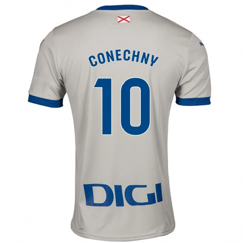 Danxen Kinder Tomás Conechny #10 Hellgrau Auswärtstrikot Trikot 2024/25 T-Shirt