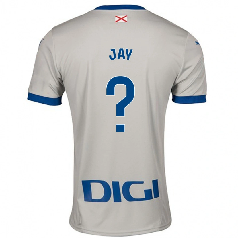 Danxen Kinder Alejandro Jay #0 Hellgrau Auswärtstrikot Trikot 2024/25 T-Shirt