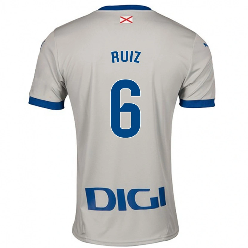 Danxen Kinder Markel Ruiz #6 Hellgrau Auswärtstrikot Trikot 2024/25 T-Shirt