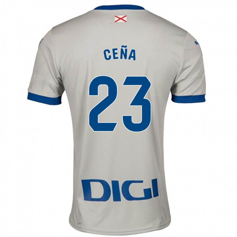 Danxen Kinder Marcos Ceña #23 Hellgrau Auswärtstrikot Trikot 2024/25 T-Shirt