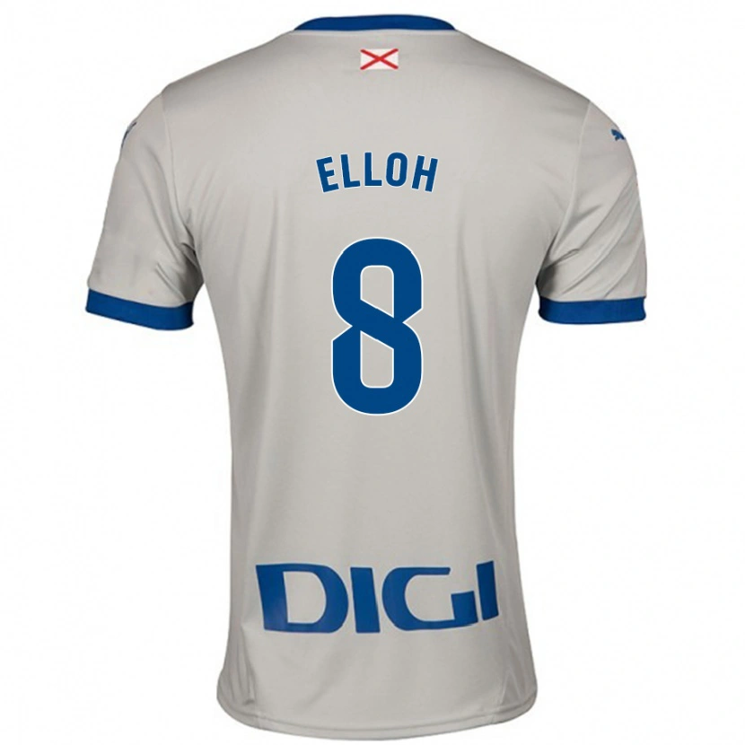 Danxen Kinder Rebecca Elloh #8 Hellgrau Auswärtstrikot Trikot 2024/25 T-Shirt