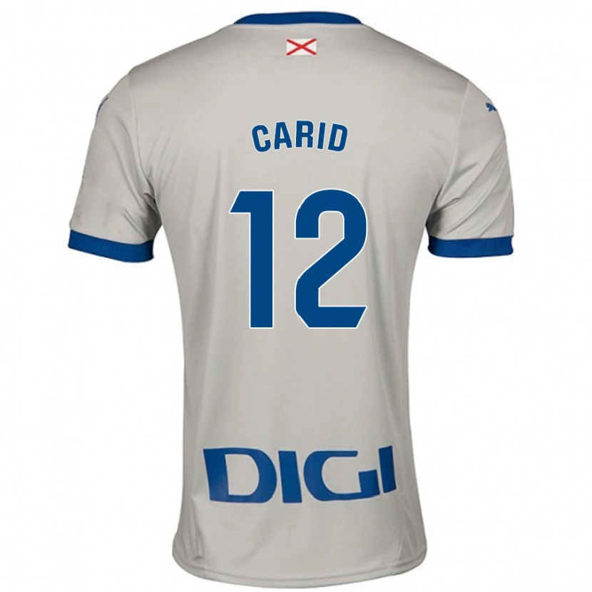 Danxen Kinder Andrea Carid #12 Hellgrau Auswärtstrikot Trikot 2024/25 T-Shirt