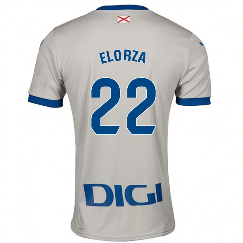 Danxen Kinder Sheila Elorza #22 Hellgrau Auswärtstrikot Trikot 2024/25 T-Shirt