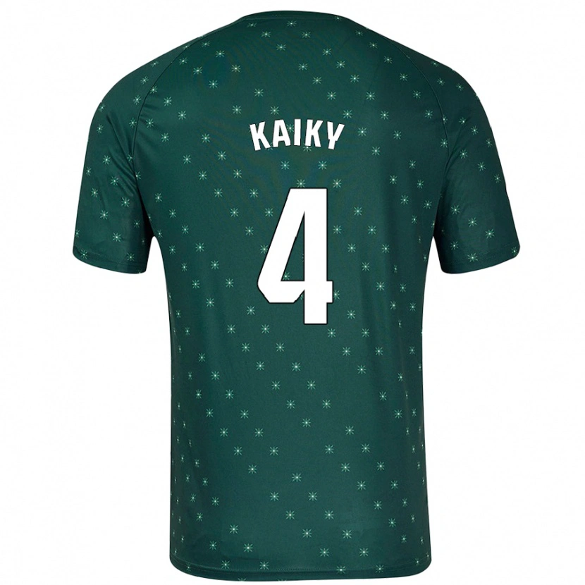 Danxen Kinder Kaiky #4 Dunkelgrün Auswärtstrikot Trikot 2024/25 T-Shirt