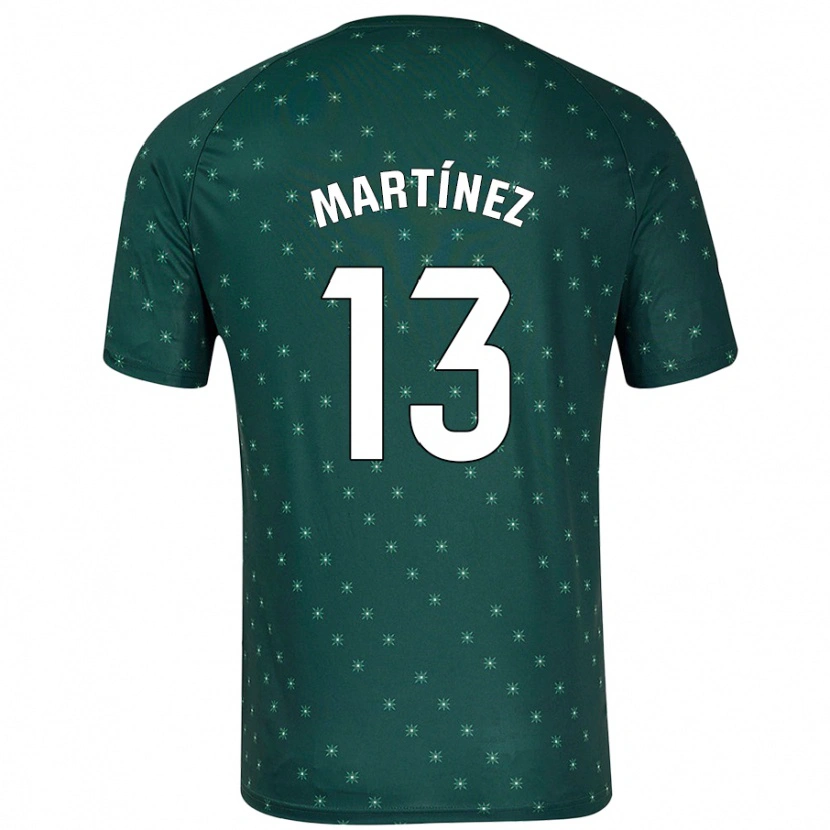 Danxen Kinder Fernando Martínez #13 Dunkelgrün Auswärtstrikot Trikot 2024/25 T-Shirt