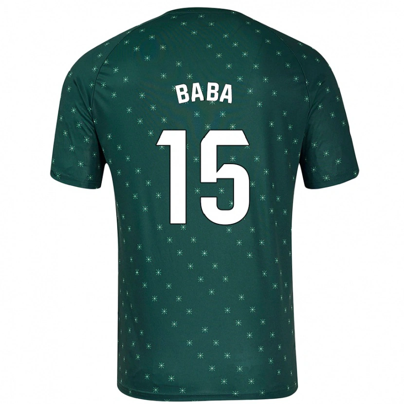 Danxen Kinder Iddrisu Baba #15 Dunkelgrün Auswärtstrikot Trikot 2024/25 T-Shirt