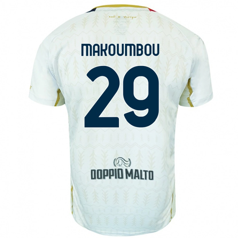 Danxen Kinder Antoine Makoumbou #29 Weiß Auswärtstrikot Trikot 2024/25 T-Shirt