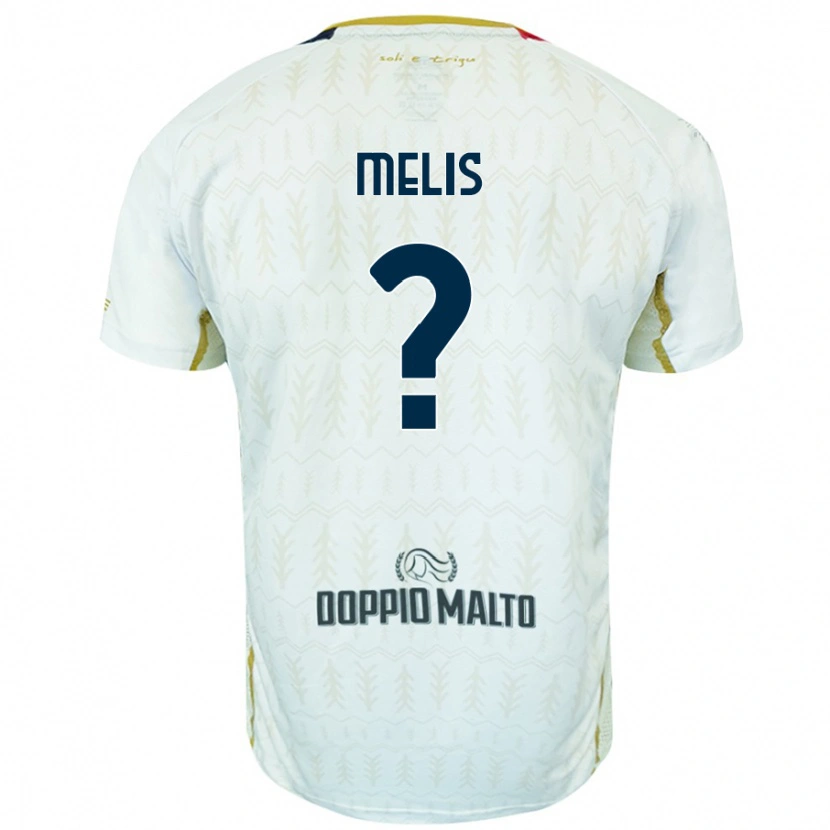 Danxen Kinder Gabriele Melis #0 Weiß Auswärtstrikot Trikot 2024/25 T-Shirt