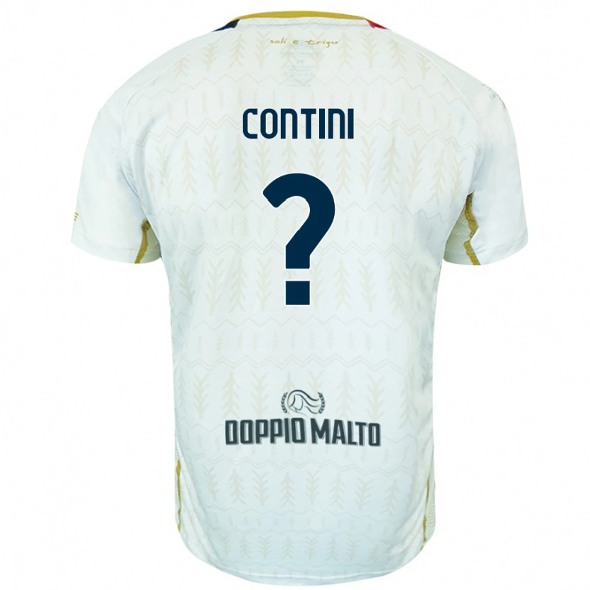 Danxen Kinder Federico Contini #0 Weiß Auswärtstrikot Trikot 2024/25 T-Shirt