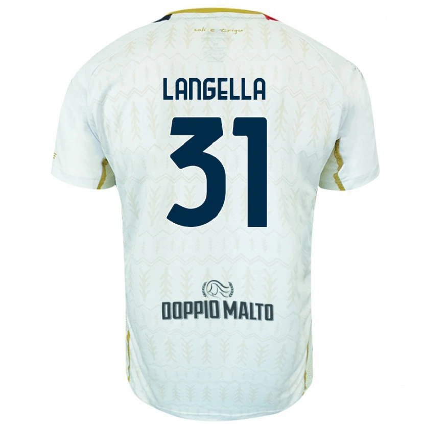 Danxen Kinder Matteo Langella #31 Weiß Auswärtstrikot Trikot 2024/25 T-Shirt