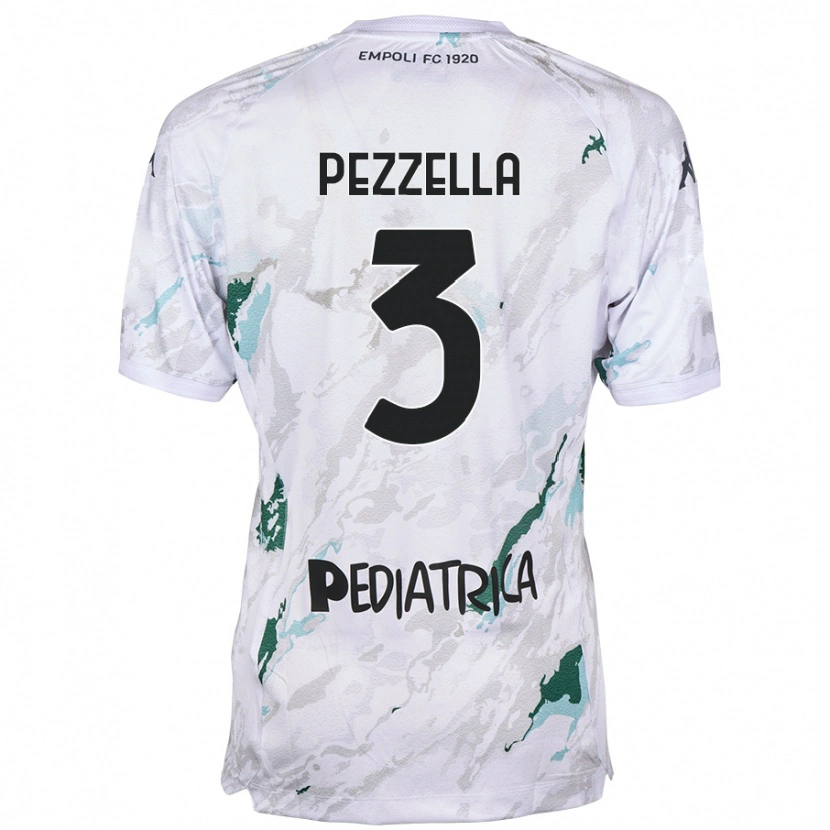 Danxen Kinder Giuseppe Pezzella #3 Grau Auswärtstrikot Trikot 2024/25 T-Shirt