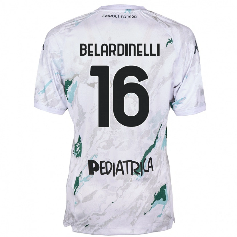 Danxen Kinder Luca Belardinelli #16 Grau Auswärtstrikot Trikot 2024/25 T-Shirt