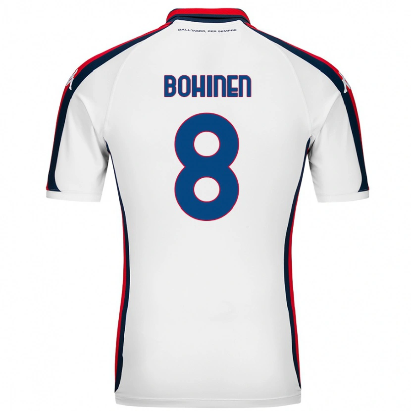 Danxen Kinder Emil Bohinen #8 Weiß Auswärtstrikot Trikot 2024/25 T-Shirt