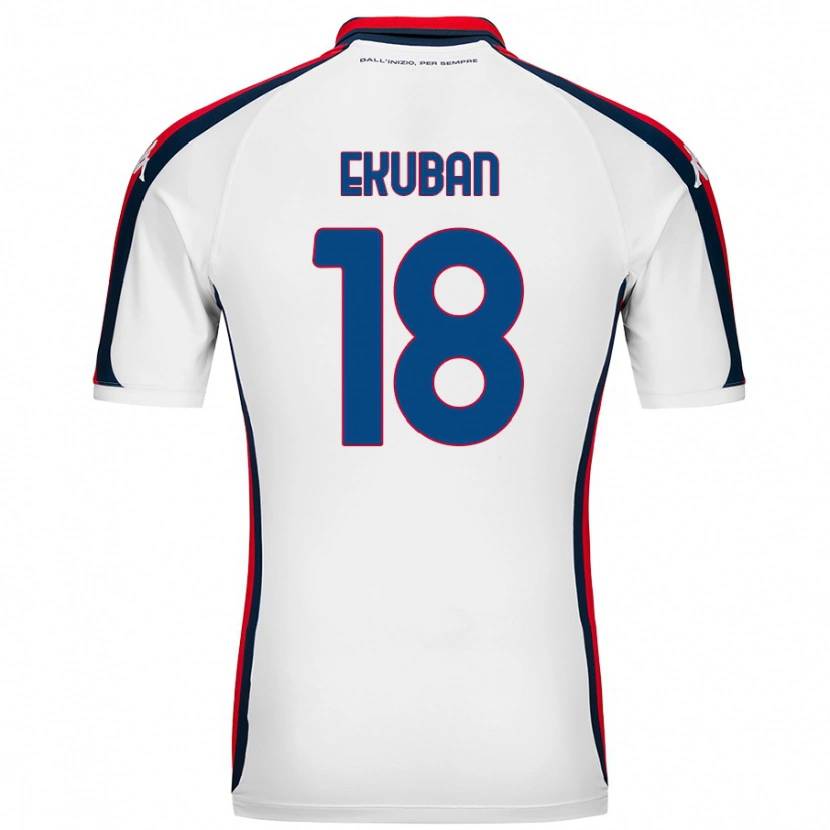 Danxen Kinder Caleb Ekuban #18 Weiß Auswärtstrikot Trikot 2024/25 T-Shirt