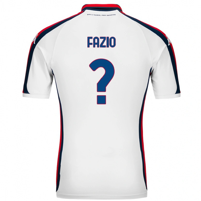 Danxen Kinder Lorenzo Fazio #0 Weiß Auswärtstrikot Trikot 2024/25 T-Shirt