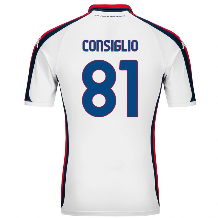 Danxen Kinder Leonardo Consiglio #81 Weiß Auswärtstrikot Trikot 2024/25 T-Shirt