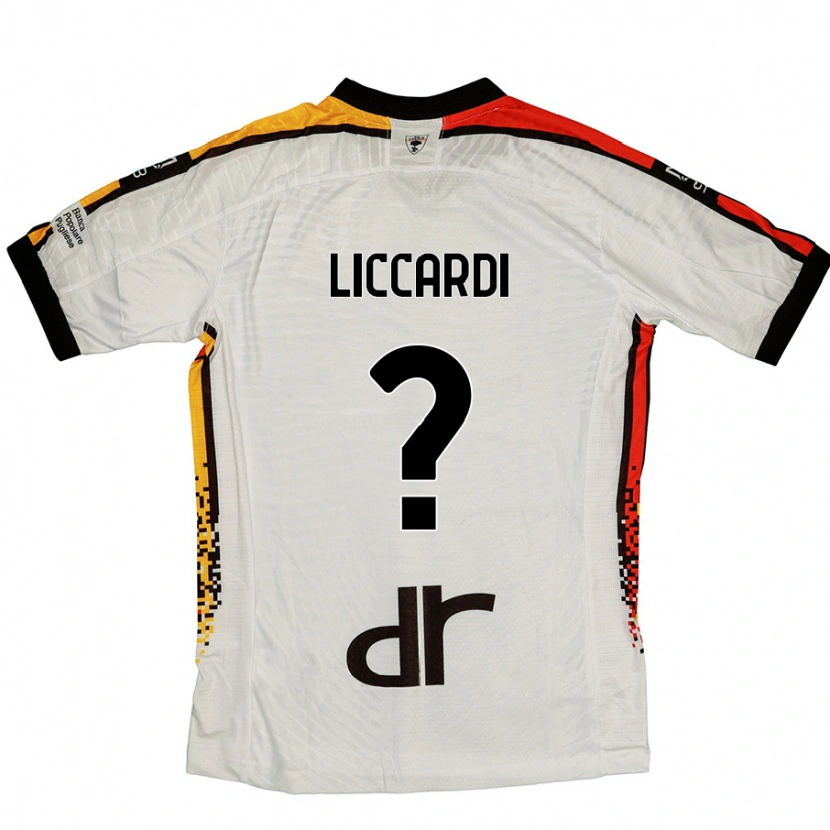 Danxen Kinder Thomas Liccardi #0 Weiß Schwarz Auswärtstrikot Trikot 2024/25 T-Shirt