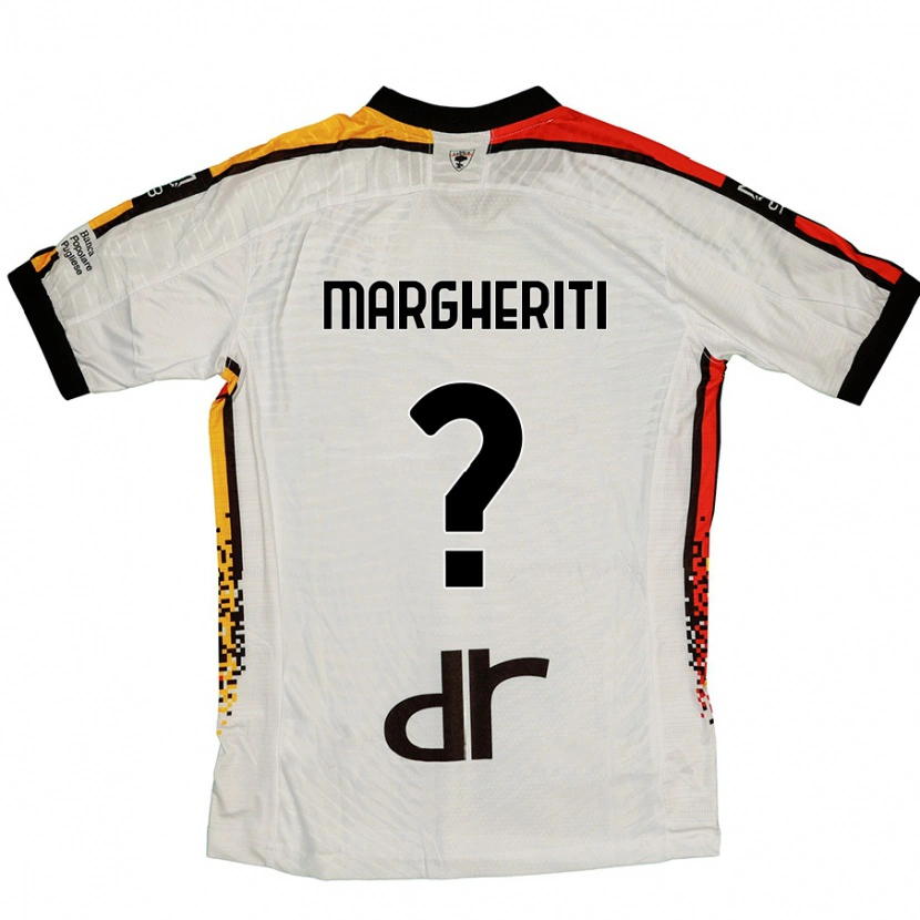 Danxen Kinder Filippo Margheriti #0 Weiß Schwarz Auswärtstrikot Trikot 2024/25 T-Shirt